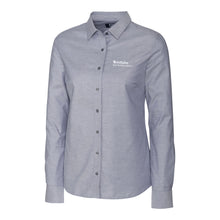 Load image into Gallery viewer, Cutter &amp; Buck Stretch Oxford Womens Long Sleeve Dress Shirt
